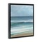Stupell Industries Calming Beach Wave Visage Floating Frame Design by Sally Swatland